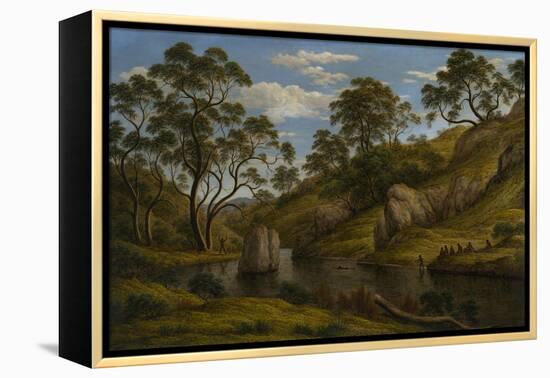 The Bath of Diana, Van Diemen's Land, 1837-John Glover-Framed Premier Image Canvas