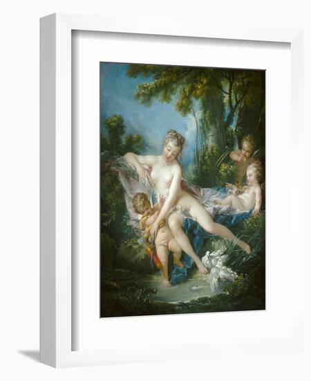 The Bath of Venus, by Francois Boucher, 1751, French painting,-Francois Boucher-Framed Art Print