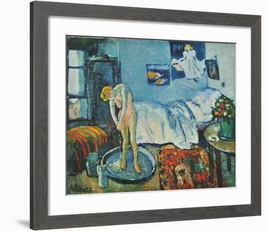 The Bath Tab (on handmade paper)-Pablo Picasso-Framed Collectable Print