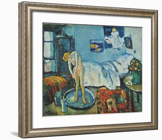 The Bath Tab (on handmade paper)-Pablo Picasso-Framed Collectable Print