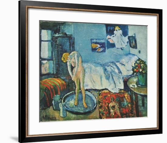 The Bath Tab (on handmade paper)-Pablo Picasso-Framed Collectable Print