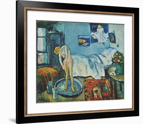 The Bath Tab (on handmade paper)-Pablo Picasso-Framed Collectable Print