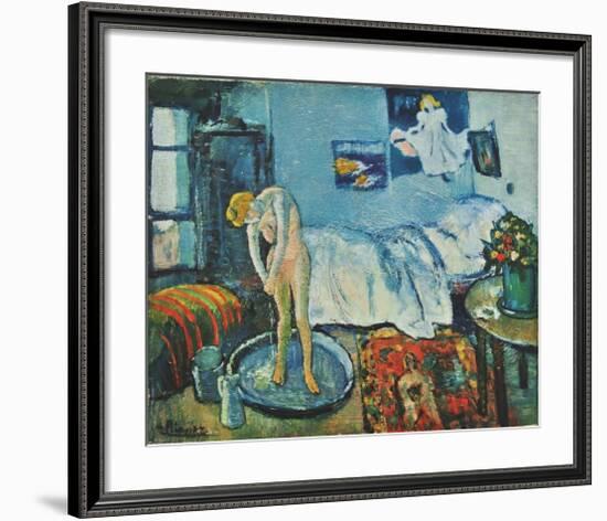 The Bath Tab (on handmade paper)-Pablo Picasso-Framed Collectable Print