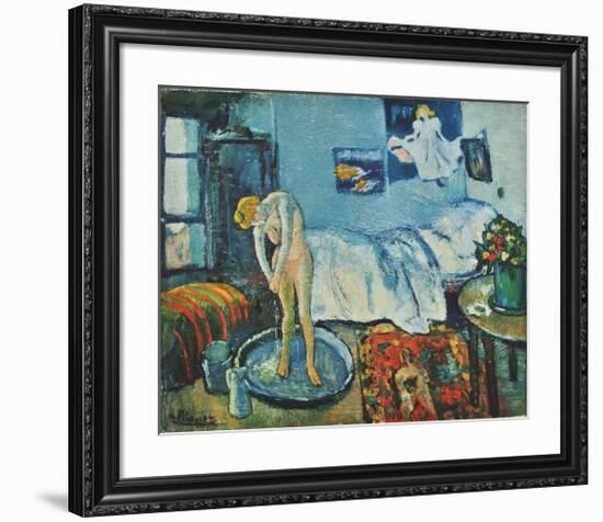 The Bath Tab (on handmade paper)-Pablo Picasso-Framed Collectable Print