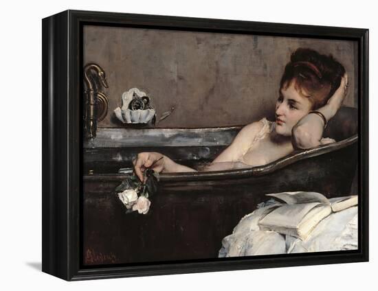 The Bath-Alfred Emile Léopold Stevens-Framed Premier Image Canvas