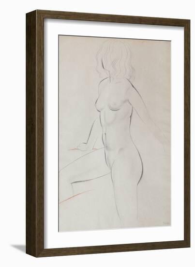 The Bath-Eric Gill-Framed Giclee Print