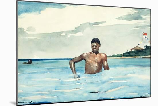 The Bather, 1899-Winslow Homer-Mounted Giclee Print