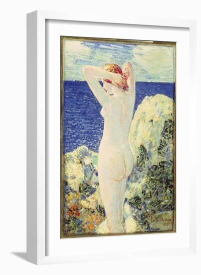The Bather, 1915-Childe Hassam-Framed Giclee Print