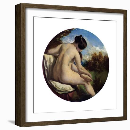The Bather, 19th Century-William Etty-Framed Giclee Print