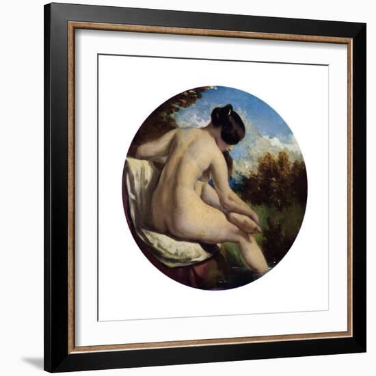 The Bather, 19th Century-William Etty-Framed Giclee Print