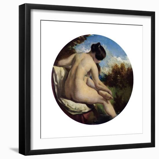 The Bather, 19th Century-William Etty-Framed Giclee Print