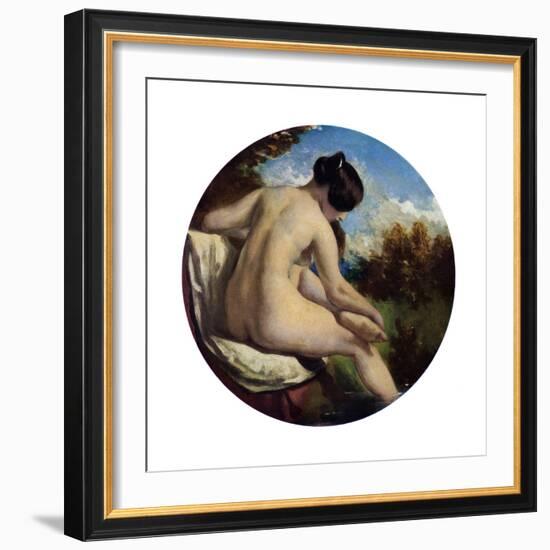 The Bather, 19th Century-William Etty-Framed Giclee Print