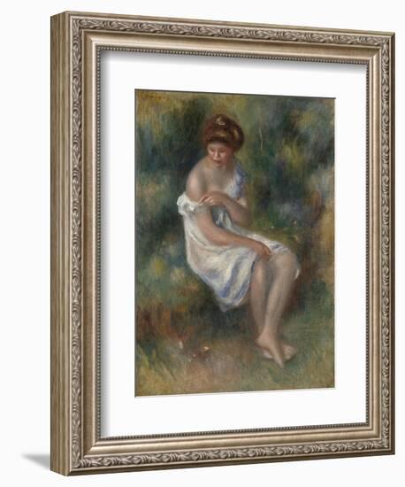 The Bather, C.1900-Pierre-Auguste Renoir-Framed Giclee Print