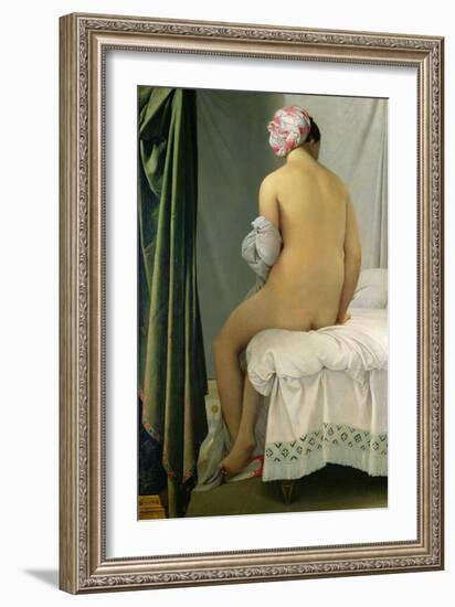 The Bather, Called "Baigneuse Valpincon," 1808-Jean-Auguste-Dominique Ingres-Framed Giclee Print