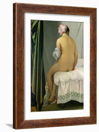 The Bather, Called "Baigneuse Valpincon," 1808-Jean-Auguste-Dominique Ingres-Framed Giclee Print