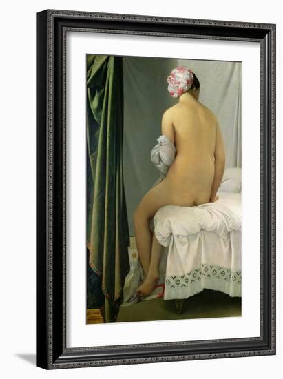 The Bather, Called "Baigneuse Valpincon," 1808-Jean-Auguste-Dominique Ingres-Framed Giclee Print