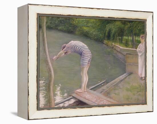 The Bather, or the Diver, 1877-Gustave Caillebotte-Framed Premier Image Canvas