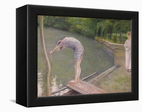 The Bather, or the Diver, 1877-Gustave Caillebotte-Framed Premier Image Canvas