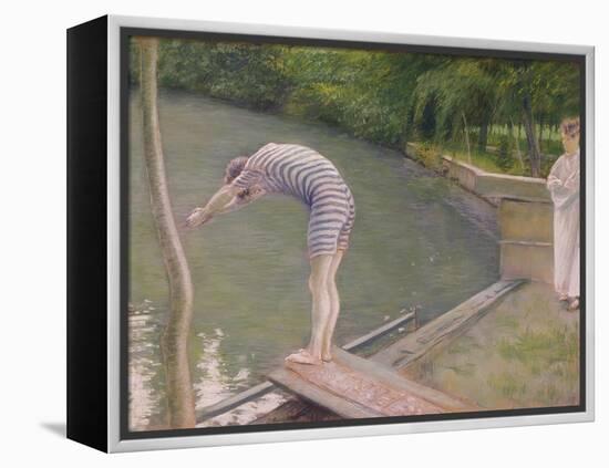 The Bather, or the Diver, 1877-Gustave Caillebotte-Framed Premier Image Canvas