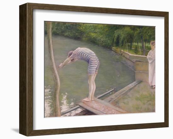 The Bather, or the Diver, 1877-Gustave Caillebotte-Framed Giclee Print