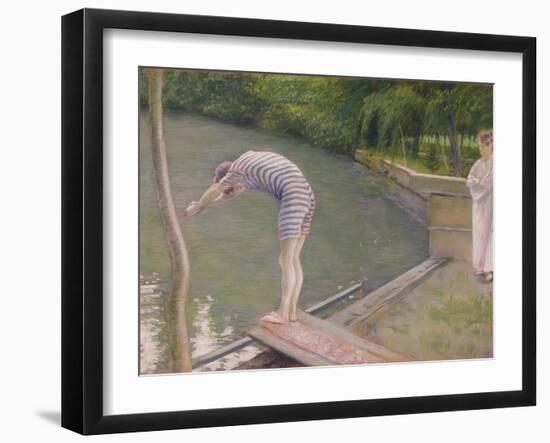 The Bather, or the Diver, 1877-Gustave Caillebotte-Framed Giclee Print