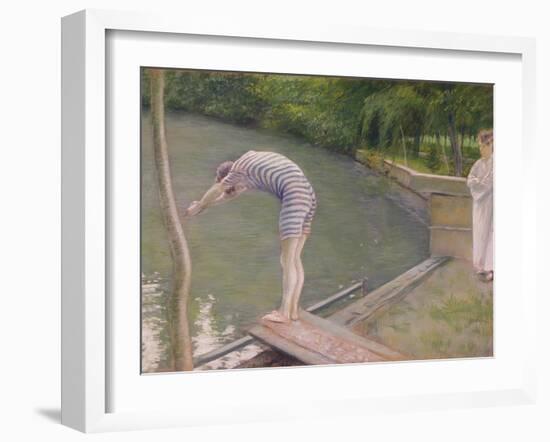 The Bather, or the Diver, 1877-Gustave Caillebotte-Framed Giclee Print