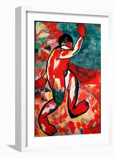 The Bather Painting by Kasimir Malevic (Malevich, Malevitch) (1878-1935) 1910 Dim. 105X69 Cm Amster-Kazimir Severinovich Malevich-Framed Giclee Print