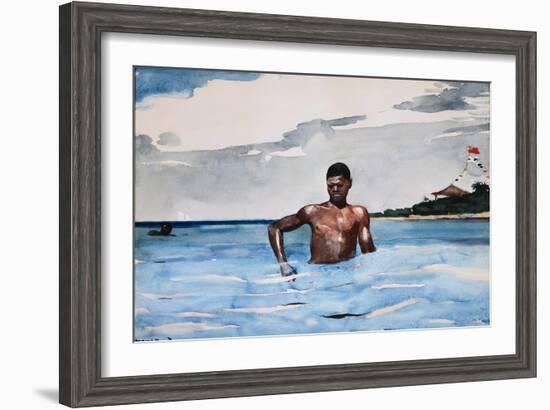 The Bather-Winslow Homer-Framed Giclee Print