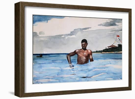 The Bather-Winslow Homer-Framed Giclee Print