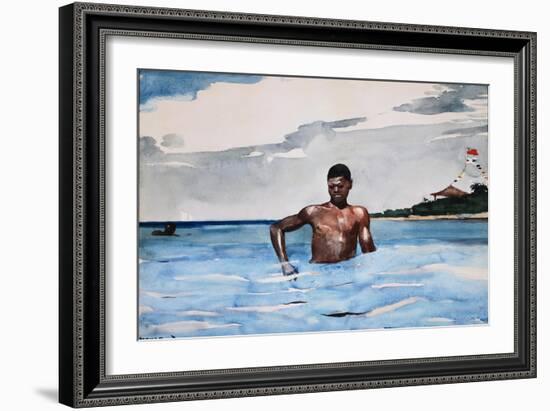 The Bather-Winslow Homer-Framed Giclee Print
