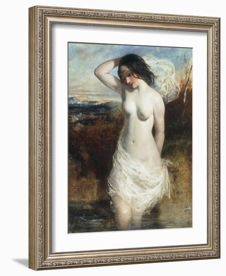 The Bather-William Etty-Framed Giclee Print