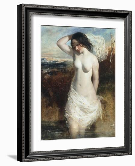 The Bather-William Etty-Framed Giclee Print