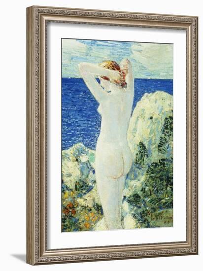 The Bather-Childe Hassam-Framed Giclee Print