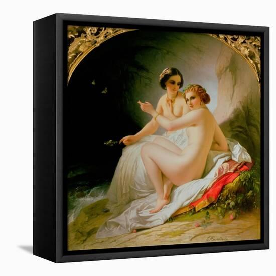 The Bathers, 1830-Louis Hersent-Framed Premier Image Canvas