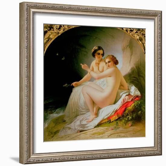 The Bathers, 1830-Louis Hersent-Framed Giclee Print