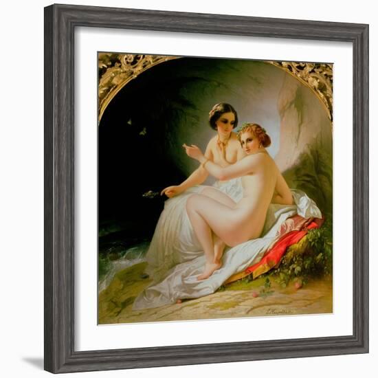 The Bathers, 1830-Louis Hersent-Framed Giclee Print