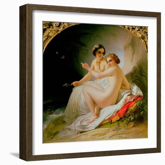 The Bathers, 1830-Louis Hersent-Framed Giclee Print