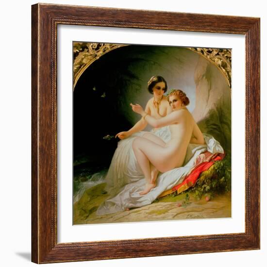 The Bathers, 1830-Louis Hersent-Framed Giclee Print