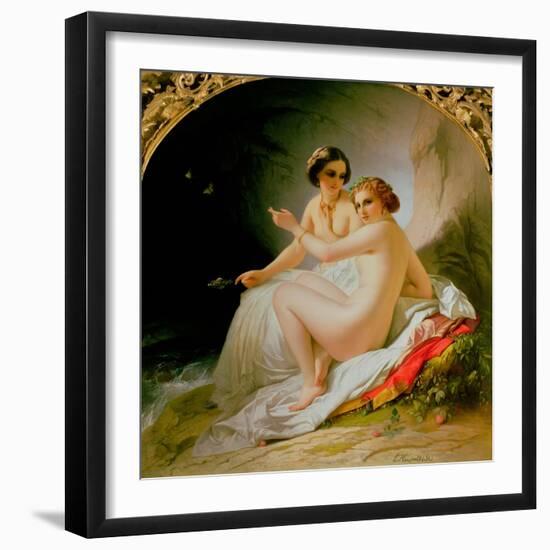 The Bathers, 1830-Louis Hersent-Framed Giclee Print