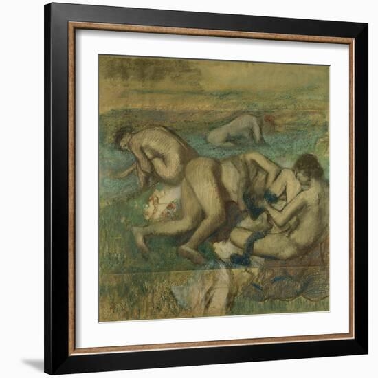 The Bathers, 1885-95-Edgar Degas-Framed Giclee Print