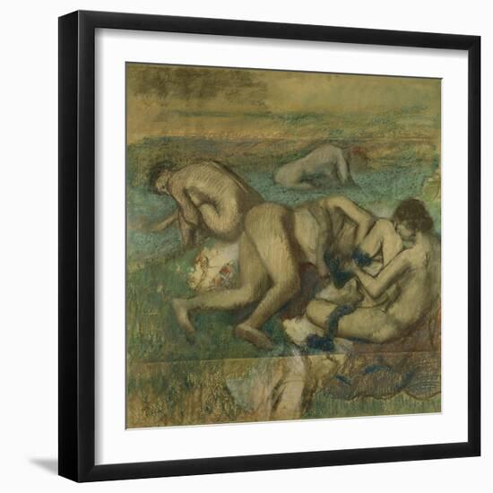 The Bathers, 1885-95-Edgar Degas-Framed Giclee Print