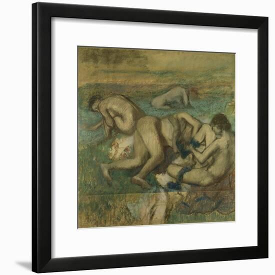 The Bathers, 1885-95-Edgar Degas-Framed Giclee Print