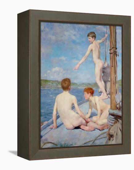 The Bathers, 1889-Henry Scott Tuke-Framed Premier Image Canvas