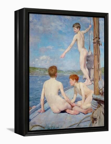 The Bathers, 1889-Henry Scott Tuke-Framed Premier Image Canvas
