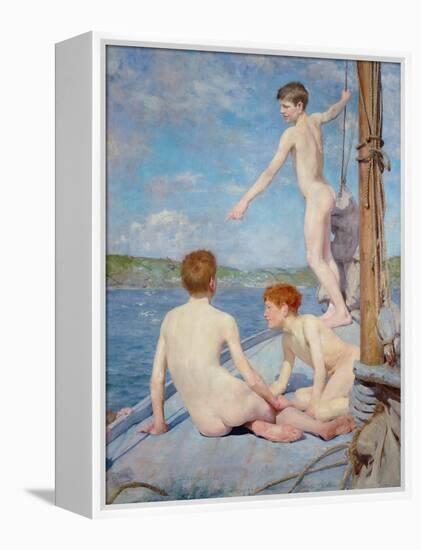 The Bathers, 1889-Henry Scott Tuke-Framed Premier Image Canvas