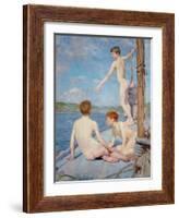 The Bathers, 1889-Henry Scott Tuke-Framed Giclee Print