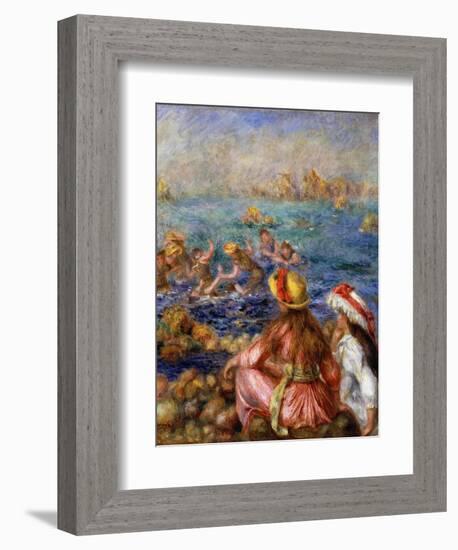 The Bathers, 1892-Pierre-Auguste Renoir-Framed Giclee Print