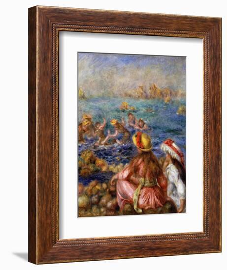 The Bathers, 1892-Pierre-Auguste Renoir-Framed Giclee Print