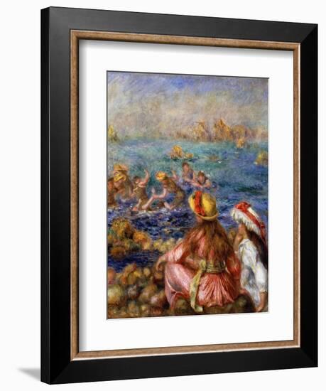 The Bathers, 1892-Pierre-Auguste Renoir-Framed Giclee Print