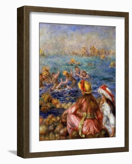 The Bathers, 1892-Pierre-Auguste Renoir-Framed Giclee Print